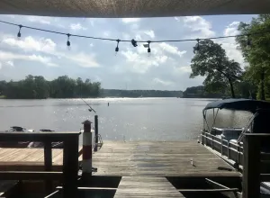 Image of \"Lake Front Point\" Retreat located in quiet cove of Lake Wylie
