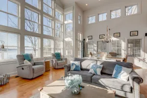 Image of Modern Farmhouse Style Chalet with amazing Kentucky Lake views - Dock, Hottub and Firepit!