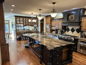 Image of 6 bedroom 5 bathroom kearney  NE house huge kitchen and theatre.
