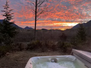 Image of The River House:  A quiet getaway with Stunning Mountain views.