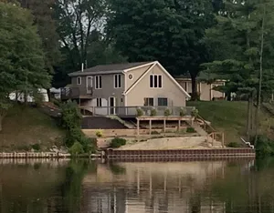 Image of Peaceful Waterfront Home on the Muskegon River
