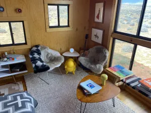 Image of Glamp in the high desert! Modern design cabin. Star gazing.  Close to canyons.