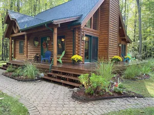 Image of Relax and Unplug at this peaceful log home.