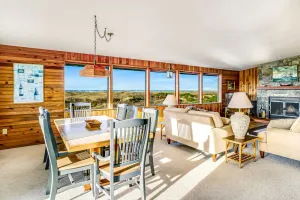 Image of Private ocean view escape with large deck, WiFi, & wood-burning fireplace