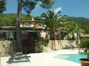 Image of In Tourettes-sur-Loup, charming gite with infinity pool