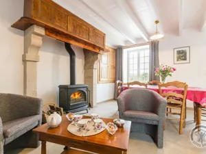 Image of Charming Family Farmhouse with Modern Comforts, Private Yard, and Terrace in Cotentin