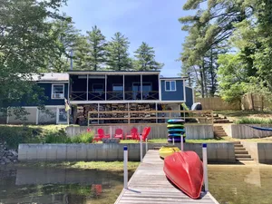 Image of Big Pine Lakefront Cottage with Dock, Fire Pit & BBQ