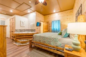 Image of Fern Meadow | 1BR 1BA | Custom Rock Shower | Jetted Tub | Hot Tub | Fire Pit