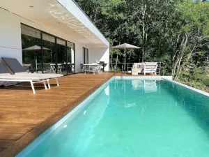 Image of Luxury Boutique Villa with private swimming pool and jacuzzi, industrial design