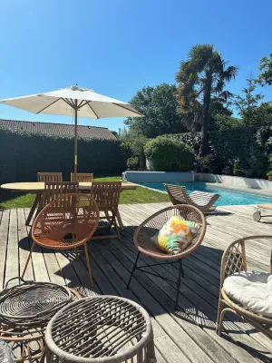 Image of BIDART villa proche des plages et commodités, au calme, piscine chauffée