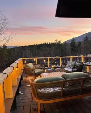 Image of Dragonfly Cottage -Luxurious Mountain View A-Frame -quiet street close to town.