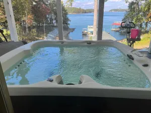 Image of Luxurious Oasis over Lake Lanier Islands & Margaritaville! Hot Tub! Boat Dock!