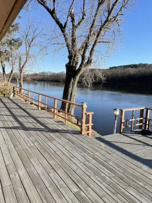 Image of Getaway Cabin on the Rock River, enjoy kayaking, canoeing and fishing
