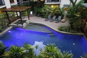 Image of 5 mins walk to town and beach. Family sized top floor condo!