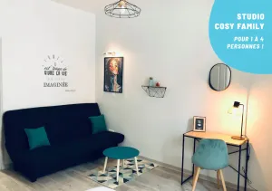 Image of Cosy \"Family**\" studio near train station and cinema!