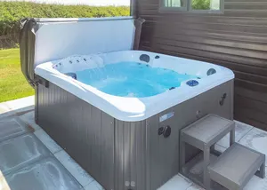 Image of Comfortable two bedroomed lodge styled holiday home with one large king and two large singles.