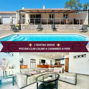 Image of L'Oustau Degio - Villa Provence, Piscine, CLIM, Calme, 4 chambres, 6 lits, 2 salles de bains, 8 personnes