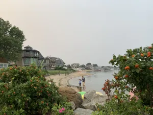 Image of Beautiful Beach Home and Garden Paradise