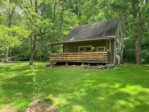 Image of Myersville-Private 9 ac cabin on the Middle Creek, yet close to it all.