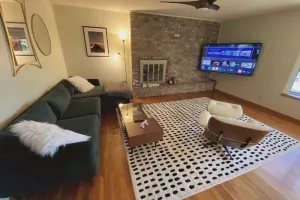Image of Waterfront Mid-century Revival for Fam & Friends