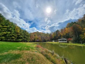 Image of Serene TN mountain getaway nestled on 17 private acres of majestic Appalachian Mountains.