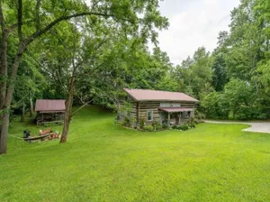 Image of \"Timber Lodge\", Rustic 4BR Log Cabin + Guesthouse