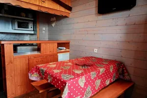 Image of Wifi, 50m from resort center, Ground floor, balcony, tv, ski locker, 40m², Peisey-Vallandry
