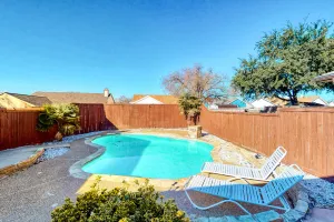 Image of Dog-friendly remodeled home with full kitchen, outdoor pool, & arcade games