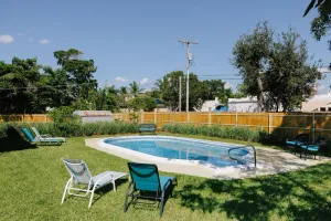 Image of Home by the beach: heated pool with a private yard