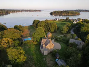 Image of Waterfront manor house with heated pool
