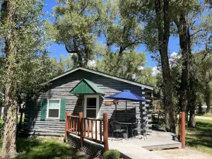 Image of Cozy 2-bedroom Wyoming Cabin with deck and firepit