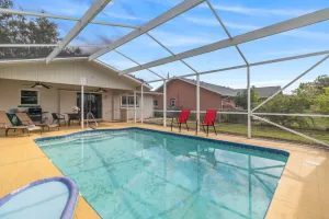Image of Secret Oasis canal front and heated pool