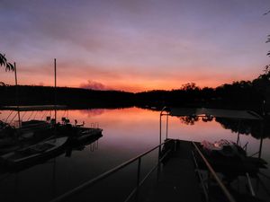 Image of Private pontoon on the lake with everything you need!