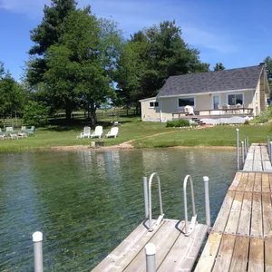 Image of Silver Lake Cottage in Traverse City w\/ Private Frontage & Pontoon for rent