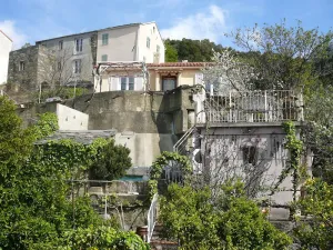 Image of Sunny villa with stunning views over the village and the sea