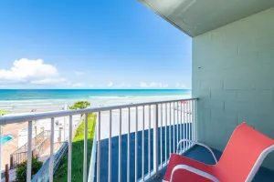 Image of NEW POOL OPEN! Direct Oceanfront | Remodeled Tiki Theme | Private Balcony