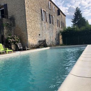 Image of House with character with swimming-pool