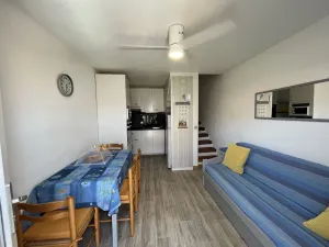 Image of A cozy nest, for the holidays, in yellow and blue.