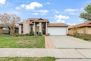Image of Well-appointed home with a pool, children's items, fireplace, washer\/dryer, & AC