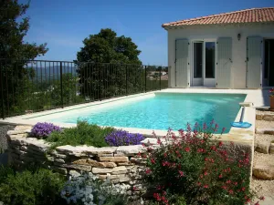 Image of New air-conditioned house, swimming pool, WiFi, exceptional view of the Cévennes.