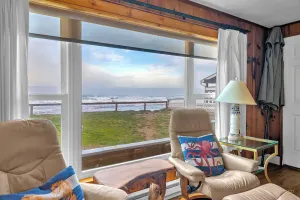 Image of Oceanfront home, beach view with direct beach access in the hear of Lincoln City