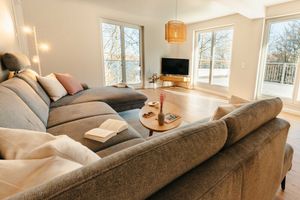 Image of The vacation apartment with large roof terrace is located in the forest on Ratzeburger Küchensee