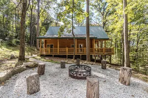 Image of Hemlock Haven Cabin - Hocking Hills - 8-10 people - Hot Tub - Firepit - Wifi!