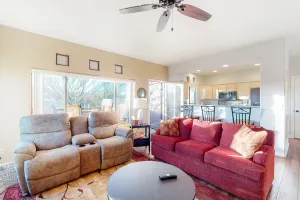 Image of Sunny, dog-friendly condo with a heated pool, gym, grilling area, & golf nearby