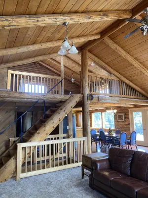 Image of Montana Log Home on Private Acreage with Mountain Views