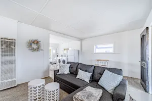 Image of Dog-Friendly Ground-Floor Cabin w\/Free WiFi, Beach Views, Patio, Gas Grill, W\/D
