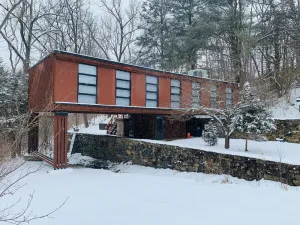 Image of Mid Century Modern Getaway with outdoor Hot Tub
