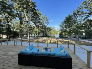 Image of Lakeview Escape: Charming cottage with private dock on Lake Holbrook