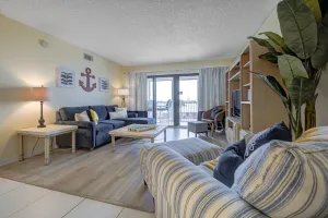 Image of Comfortable, Coastal, Beachy Condo with Balcony, Pool, Tennis Court & Family Fun!