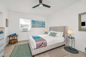 Image of Steps to the beach! Secluded,!  2 min walk to beach! Private fenced patio!